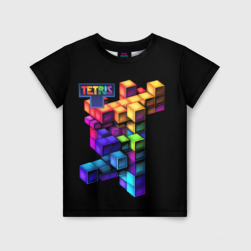 Детская футболка Tetris game / 3D-принт – фото 1