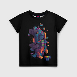 Футболка детская Tetris abstract, цвет: 3D-принт
