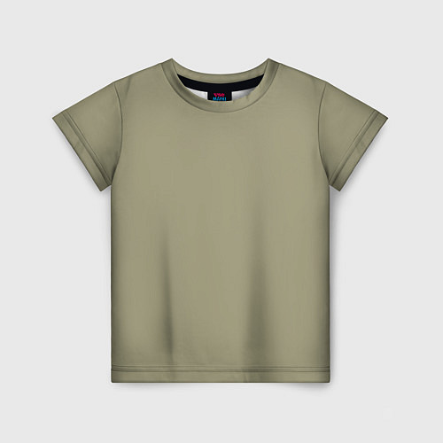 Детская футболка Зеленый тренд без принта / 3D-принт – фото 1
