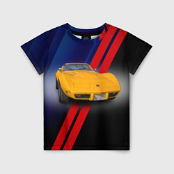 Детская футболка Классический спорткар Chevrolet Corvette Stingray