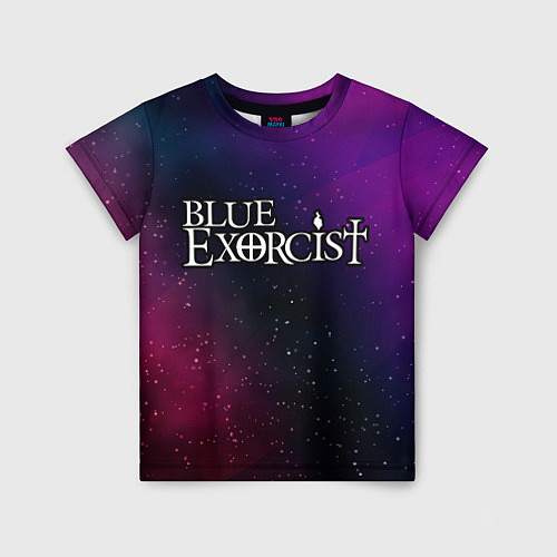 Детская футболка Blue Exorcist gradient space / 3D-принт – фото 1