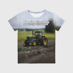 Футболка детская Farming Simulator - Игрушечный зеленый, цвет: 3D-принт