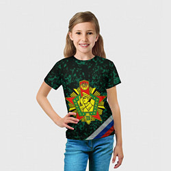 Футболка детская Пограничные войска РФ, цвет: 3D-принт — фото 2