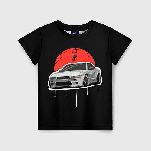 Детская футболка Nissan Silvia S14 - Japan style / 3D-принт – фото 1