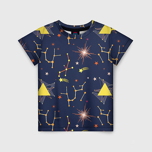 Детская футболка Созвездия / 3D-принт – фото 1