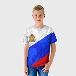 Футболка детская Россия - пограничные войска, цвет: 3D-принт — фото 2
