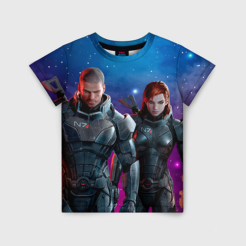 Детская футболка Mass Effect N7 space / 3D-принт – фото 1