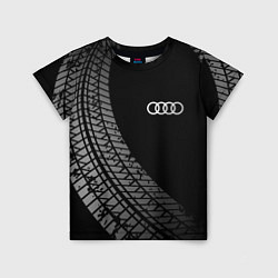 Футболка детская Audi tire tracks, цвет: 3D-принт