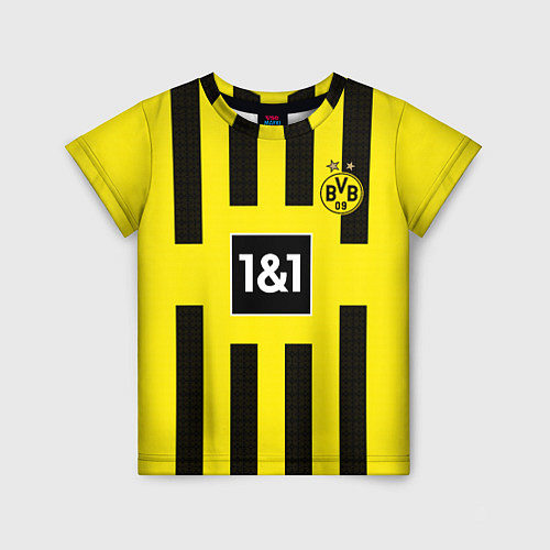 Детская футболка Марко Ройс Боруссия Дортмунд форма 2223 домашняя / 3D-принт – фото 1