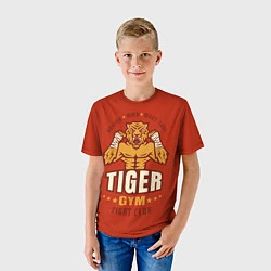 Футболка детская Tiger - боец, цвет: 3D-принт — фото 2