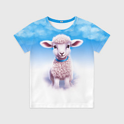Футболка детская Ягнёнок, цвет: 3D-принт