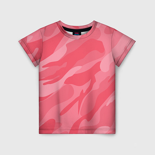 Детская футболка Pink military / 3D-принт – фото 1