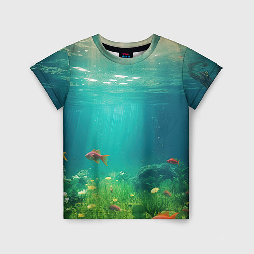 Детская футболка Подводный мир / 3D-принт – фото 1