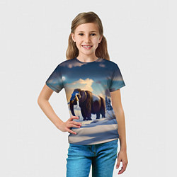 Футболка детская Шерстистый мамонт, цвет: 3D-принт — фото 2