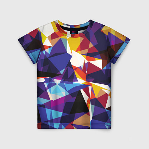 Детская футболка Мозаичный узор / 3D-принт – фото 1