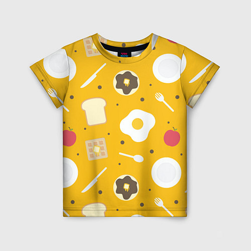 Детская футболка Вкусный завтрак / 3D-принт – фото 1