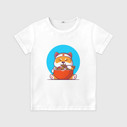 Футболка детская Милая сиба-ину, цвет: 3D-принт