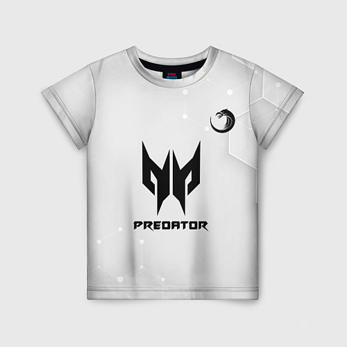 Детская футболка TNC Predator white / 3D-принт – фото 1