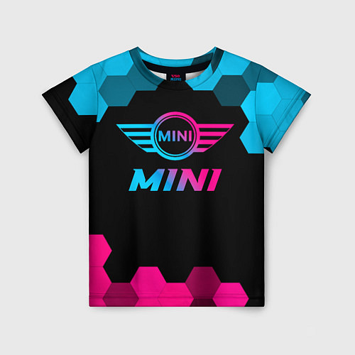Детская футболка Mini - neon gradient / 3D-принт – фото 1