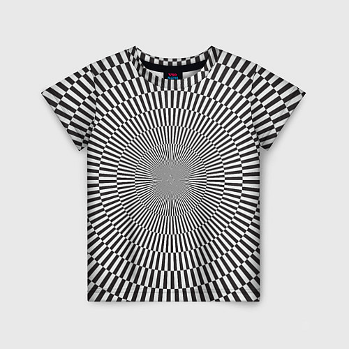 Детская футболка Психоделические линии / 3D-принт – фото 1