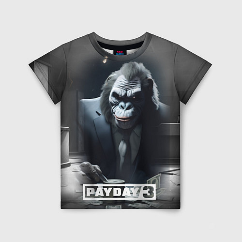 Детская футболка Payday 3 big gorilla / 3D-принт – фото 1