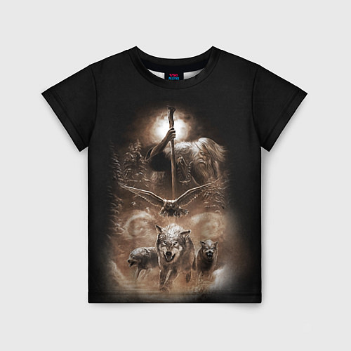 Детская футболка Чернобог славянский бог / 3D-принт – фото 1