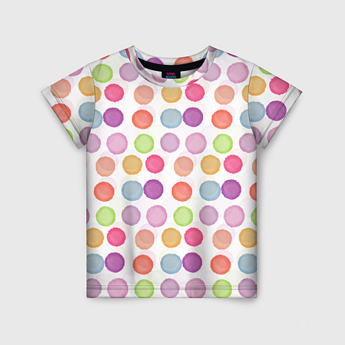 Детская футболка Цветные кружочки / 3D-принт – фото 1