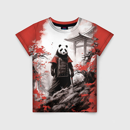 Детская футболка Panda samurai / 3D-принт – фото 1