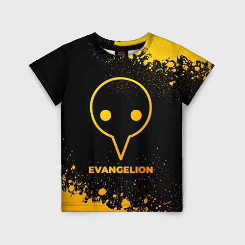 Детская футболка Evangelion - gold gradient / 3D-принт – фото 1