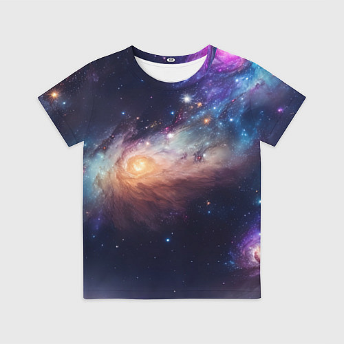 Детская футболка Комическое пространство / 3D-принт – фото 1