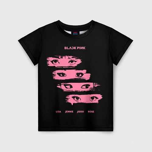 Детская футболка Blackpink Eyes / 3D-принт – фото 1