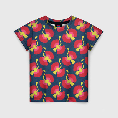 Детская футболка Тропические птицы / 3D-принт – фото 1