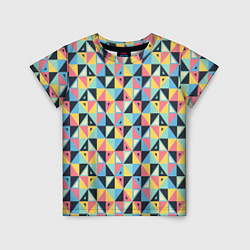 Футболка детская Треугольная мозаика, цвет: 3D-принт