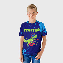 Футболка детская Георгий рокозавр, цвет: 3D-принт — фото 2