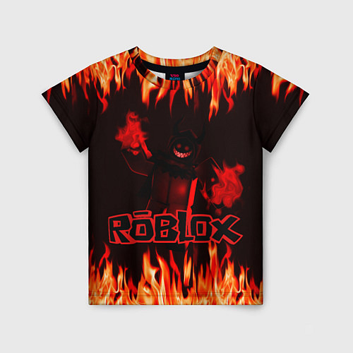 Детская футболка Fire Roblox / 3D-принт – фото 1
