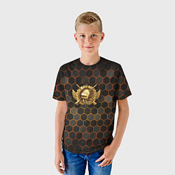 Футболка детская Згип gold logo, цвет: 3D-принт — фото 2