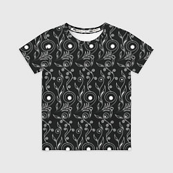 Детская футболка Black style pattern