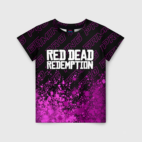 Детская футболка Red Dead Redemption pro gaming: символ сверху / 3D-принт – фото 1