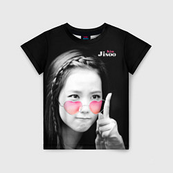 Футболка детская Blackpink Jisoo Attention sign, цвет: 3D-принт