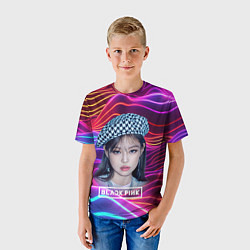 Футболка детская Jennie neon, цвет: 3D-принт — фото 2