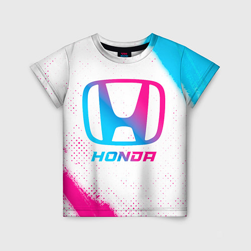 Детская футболка Honda neon gradient style / 3D-принт – фото 1