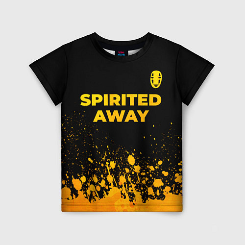Детская футболка Spirited Away - gold gradient: символ сверху / 3D-принт – фото 1