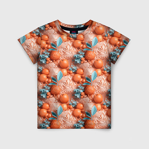 Детская футболка Сочные фрукты клипарт / 3D-принт – фото 1