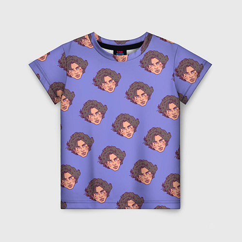 Детская футболка Тимоти Шаламе узор / 3D-принт – фото 1