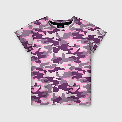 Детская футболка Модный камуфляж - милитари / 3D-принт – фото 1