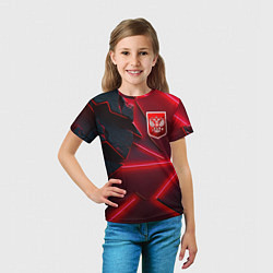 Футболка детская Красный герб РФ, цвет: 3D-принт — фото 2