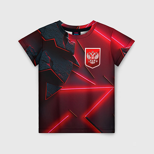 Детская футболка Красный герб РФ / 3D-принт – фото 1