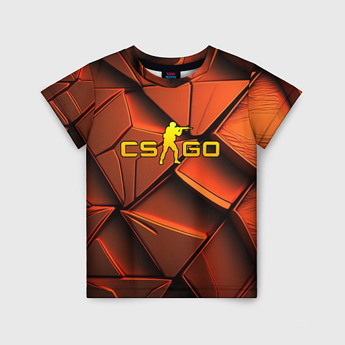 Детская футболка CSGO orange logo / 3D-принт – фото 1