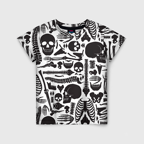 Детская футболка Human osteology / 3D-принт – фото 1