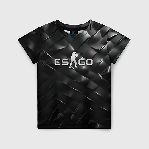 Детская футболка CS GO black chrome / 3D-принт – фото 1